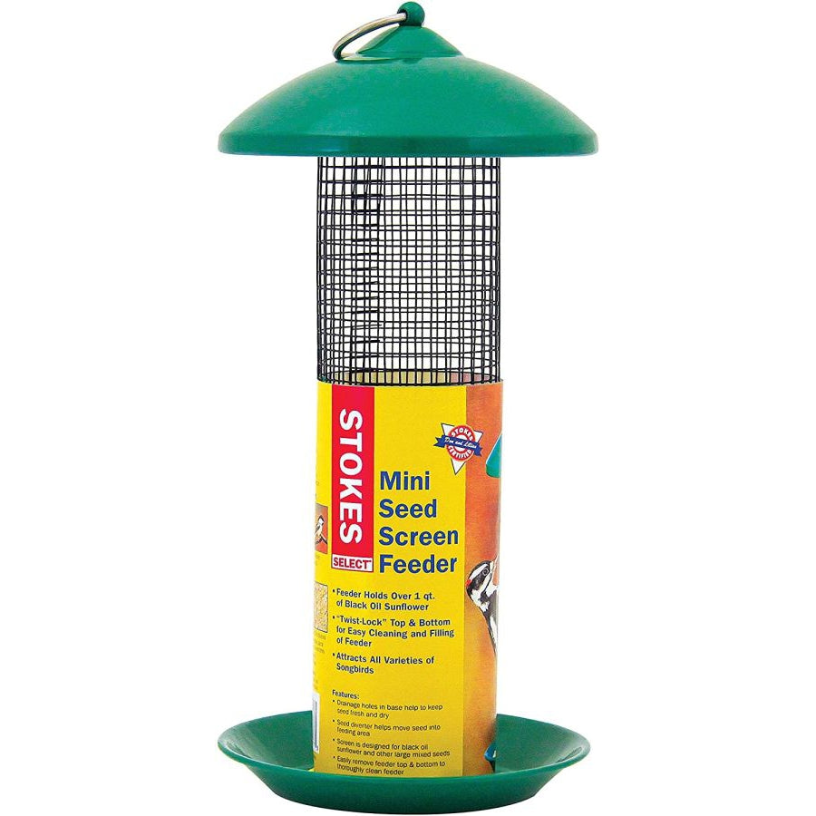 More Birds Mini Seed Screen Wild Bird Feeder-Bird-More Birds-1 qt capacity-