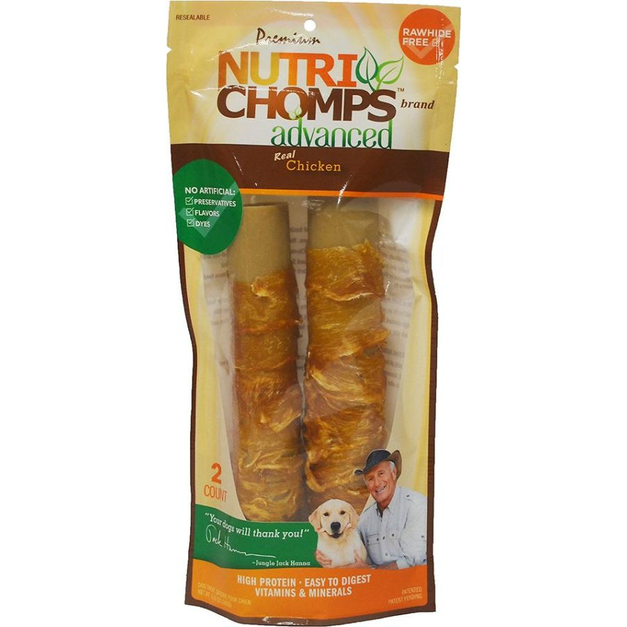 Nutri Chomps Advanced Twists Dog Treat Chicken Flavor-Dog-Nutri Chomps-2 count-