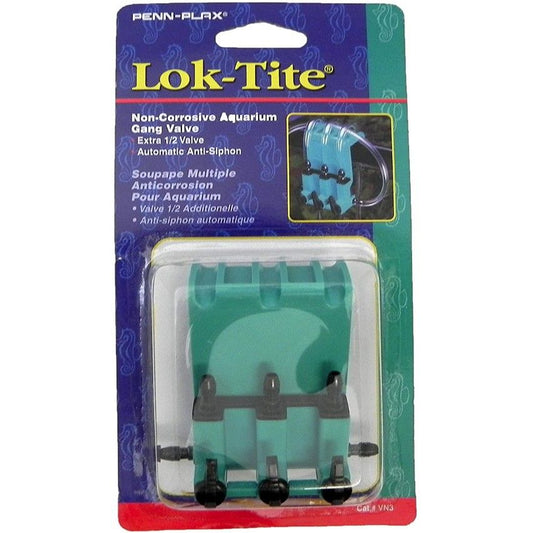 Penn Plax Lok-Tite Plastic Valve with Hanger 3 Gang Valve-Fish-Penn Plax-1 count-