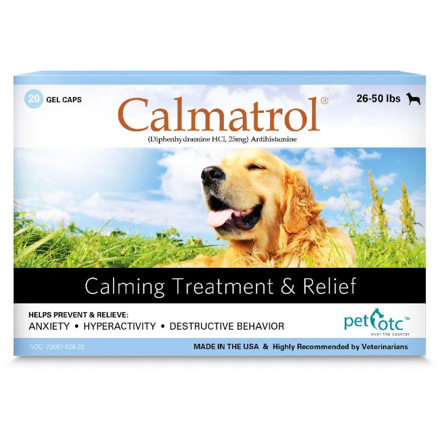 Pet OTC Calmatrol Anxiety and Hyperactivity Treatment for Dogs 26-50 lbs-Dog-Pet OTC-20 count-