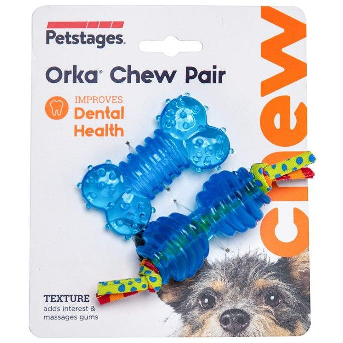 Petstages Orka Chew Pair Chew Toy for Dogs Petite-Animals & Pet Supplies-BimBimPet-