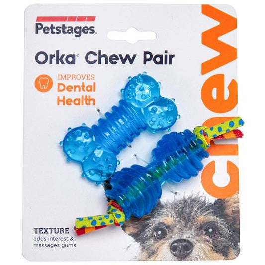 Petstages Orka Chew Pair Chew Toy for Dogs Petite-Animals & Pet Supplies-BimBimPet-