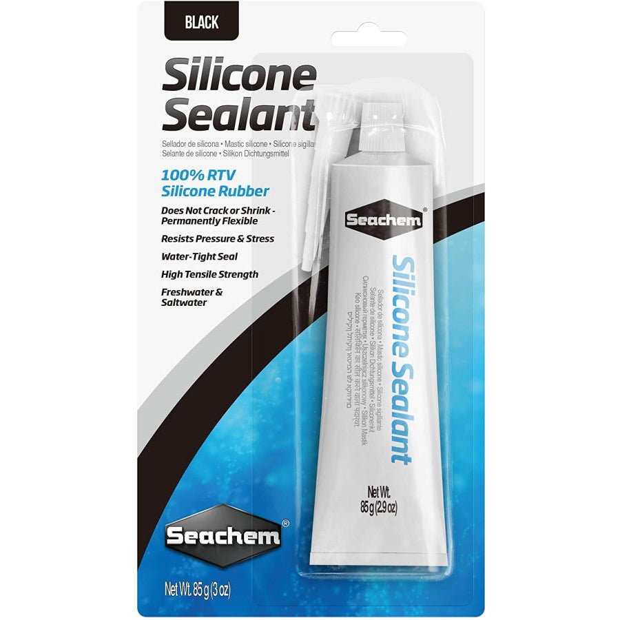 Seachem Silicone Sealant Black-Fish-Seachem-3 oz-