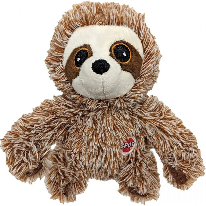 Spot Fun Sloth Plush Dog Toy Assorted Colors 7"-Animals & Pet Supplies-BimBimPet-