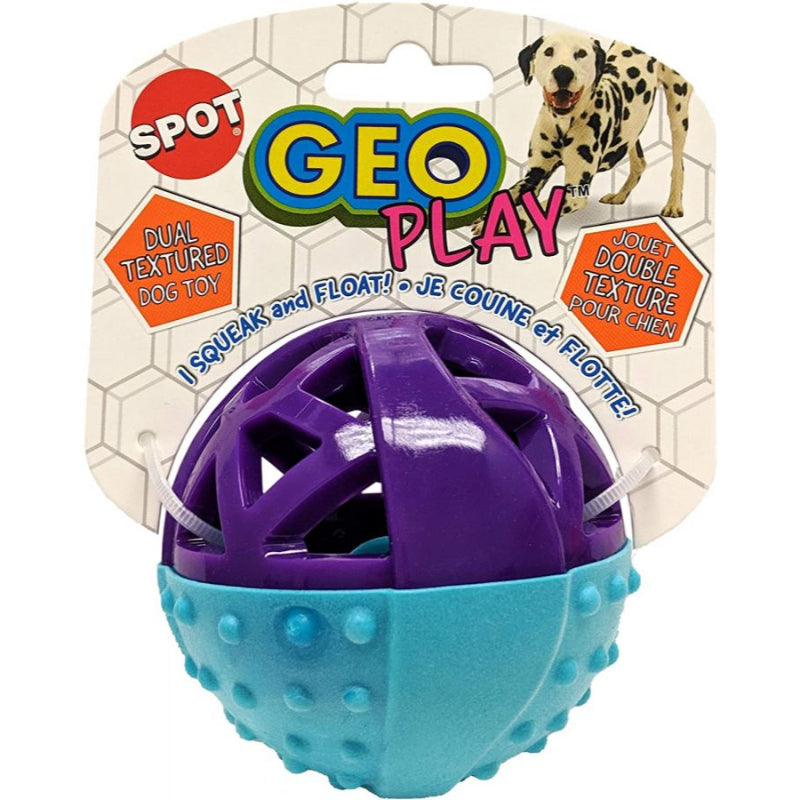 Spot Geo PlayBall Dual Texure Dog Toy Assorted-Animals & Pet Supplies-BimBimPet-