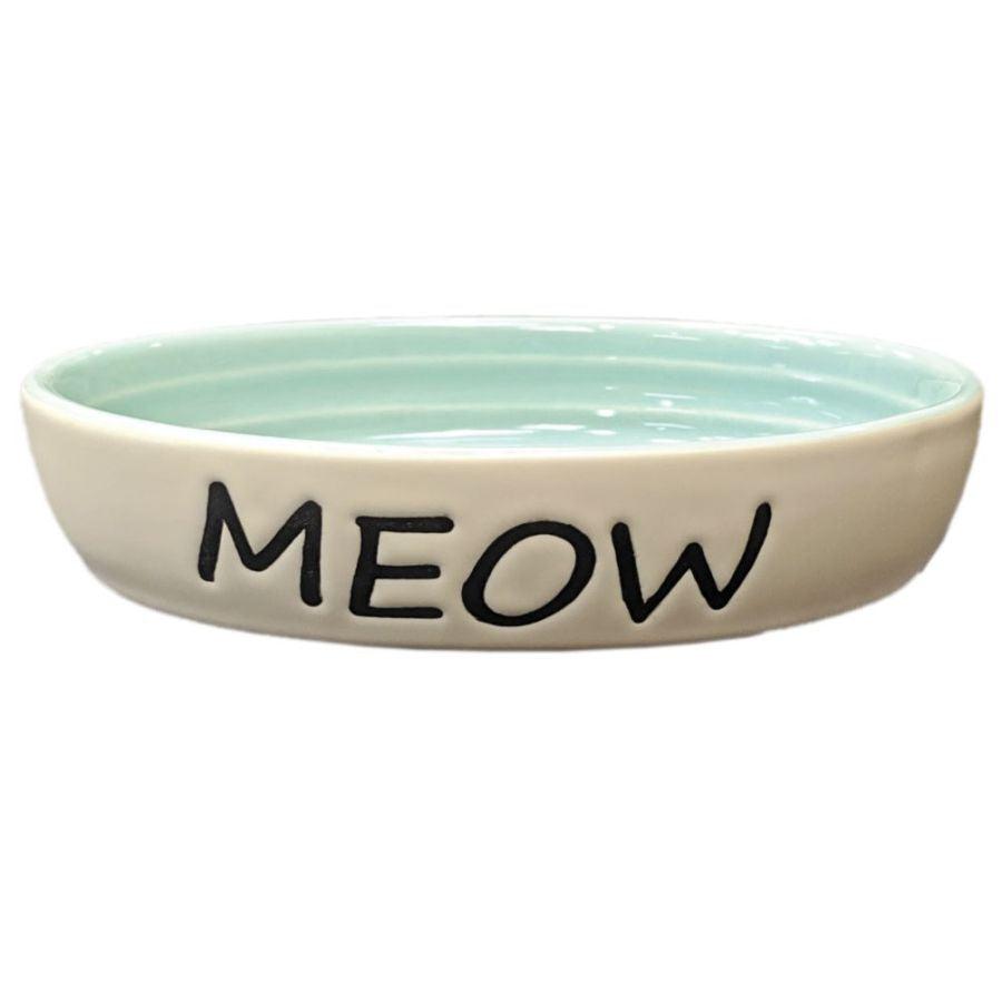 Spot Oval Green Meow Dish 6"-Cat-Spot-1 count-