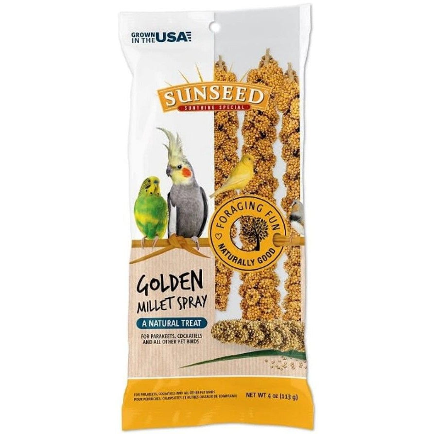 Sunseed Golden Millet Spray Natural Bird Treat-Bird-Sunseed-5 lbs-