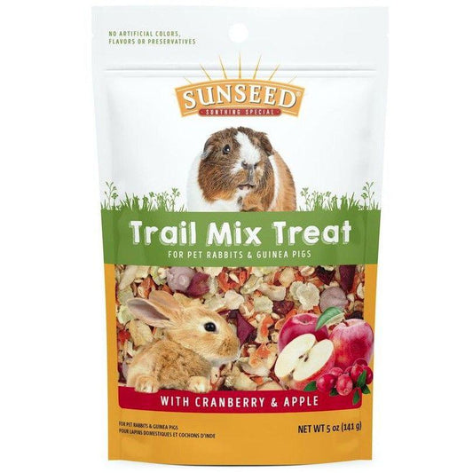 Sunseed Trail Mix Treat with Cranberry and Apple for Rabbits and Guinea Pigs-Small Pet-Sunseed-5 oz-