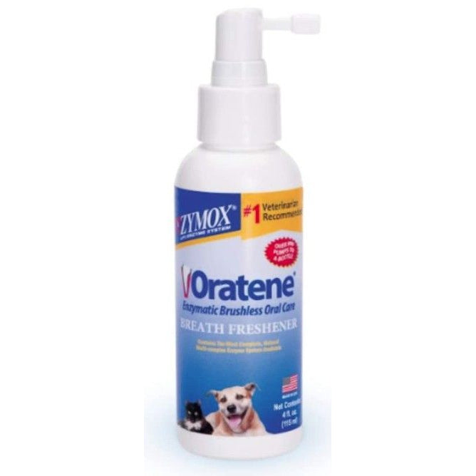 Zymox Oratene Enzymatic Brushless Oral Care Breath Freshener for Dogs and Cats-Dog-Zymox-4 oz-