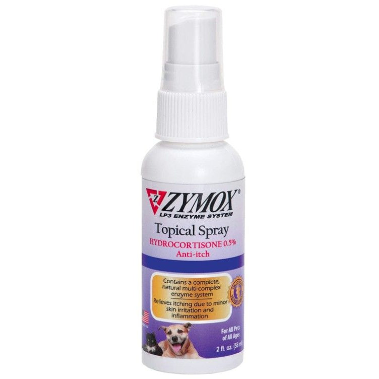 Zymox Topical Spray with Hydrocortisone for Dogs and Cats-Dog-Zymox-2 oz-