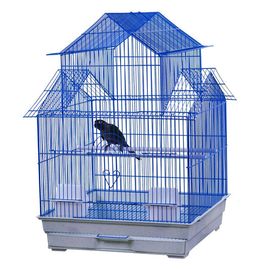 AE Cage Company House Top Bird Cage Assorted Colors 18"x18"x27"-Bird-AE Cage Company-1 count-