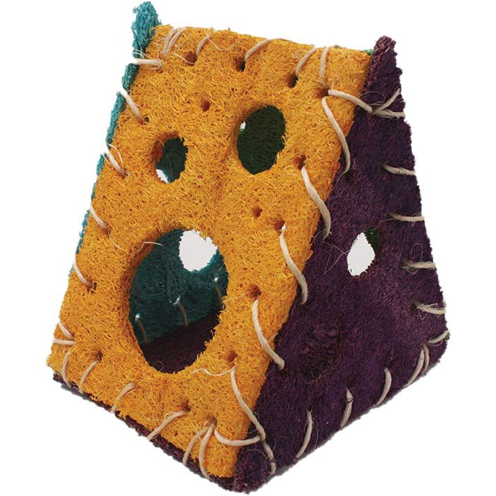 AE Cage Company Nibbles Loofah Cheese House-Small Pet-AE Cage Company-1 count-