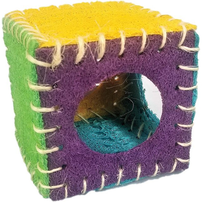 AE Cage Company Nibbles Loofah Cube House-Small Pet-AE Cage Company-1 count-