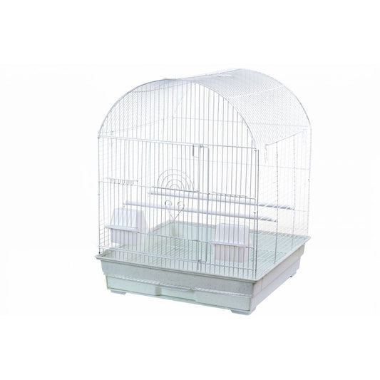 AE Cage Company Dome Top Bird Cage 18"x18"x22" White-Animals & Pet Supplies-BimBimPet-