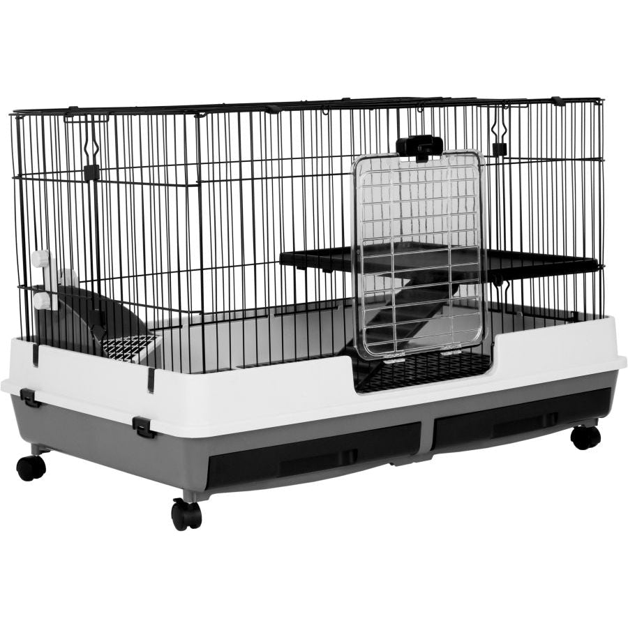 AE Cage Company Deluxe Two Level Small Animal Cage 39"x26"x26"-Small Pet-AE Cage Company-1 count-