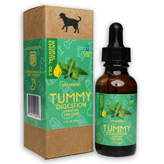 Calm Paws Tummy Spearmint Digestion Aid Essential Oil for Dogs-Dog-Calm Paws-1 oz-