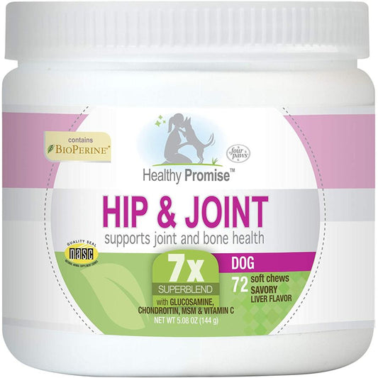 Four Paws Healthy Promise Hip and Joint Supplement for Dogs-Dog-Four Paws-72 count-