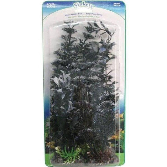 Penn Plax Black Pearl Aquarium Plant Value Pack Assorted Sizes-Fish-Penn Plax-4 count-