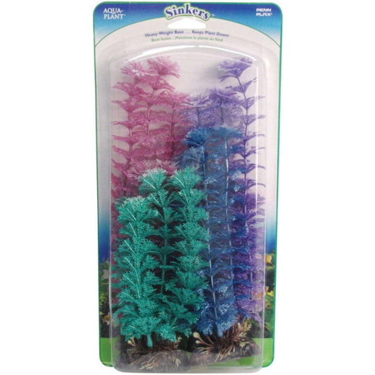 Penn Plax Pearl Aquarium Plant Value Pack Assorted Sizes-Fish-Penn Plax-4 count-