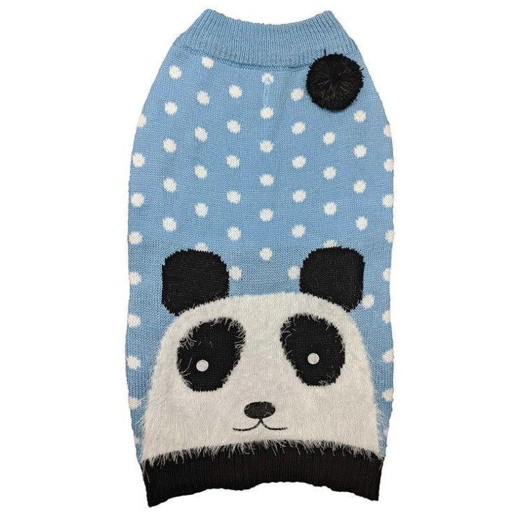 Fashion Pet Panda Dog Sweater Blue-Dog-Fashion Pet-XX-Small-