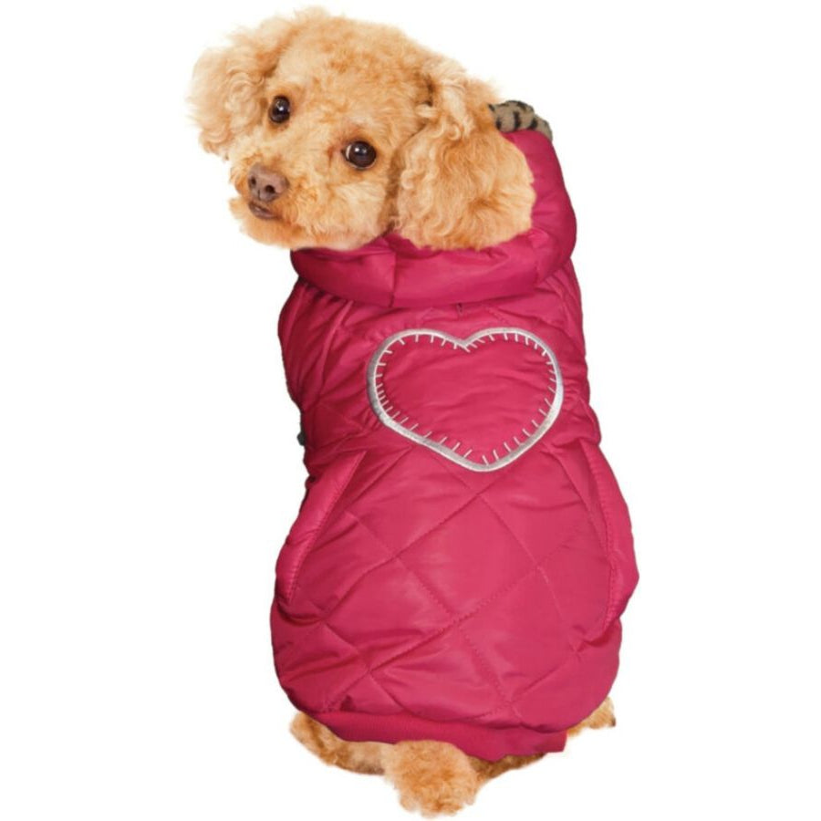 Fashion Pet Girly Puffer Dog Coat Pink-Dog-Fashion Pet-X-Small-