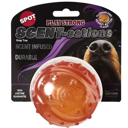 Spot Scent-Sation Peanut Butter Scented Ball-Dog-Spot-3.25" - 1 count-