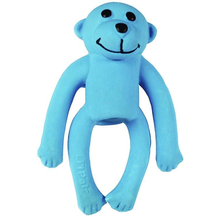 Lil Pals Latex Monkey Dog Toy Blue-Dog-Li'l Pals-1 count-