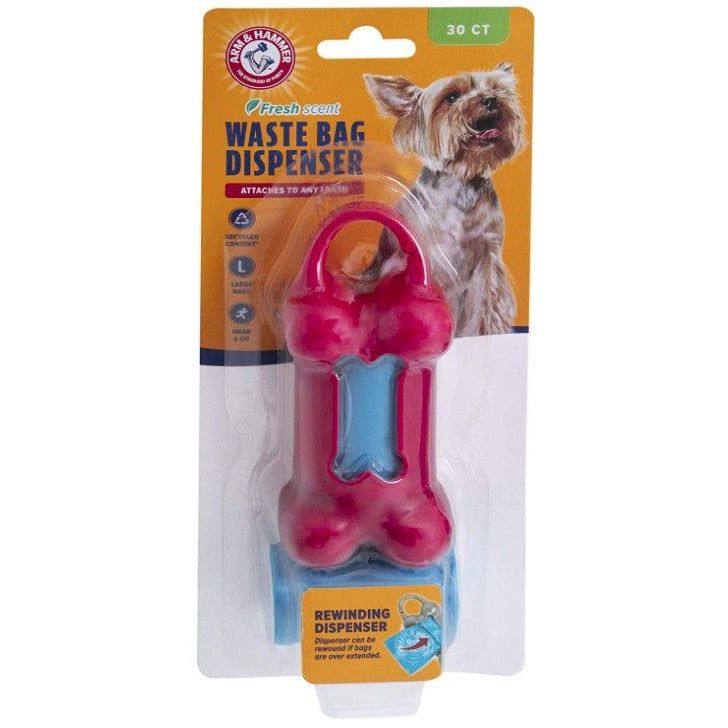 Arm and Hammer Waste Bag Bone Dispenser Assorted Colors-Dog-Arm and Hammer-1 count-