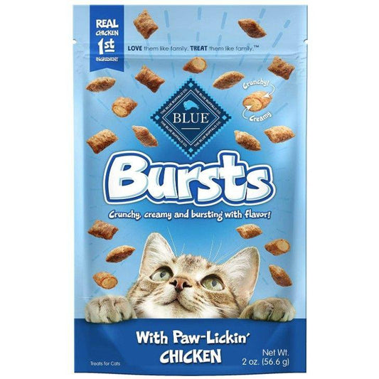 Blue Buffalo Bursts Cat Treats Paw-Lickin' Chicken-Cat-Blue Buffalo-2 oz-