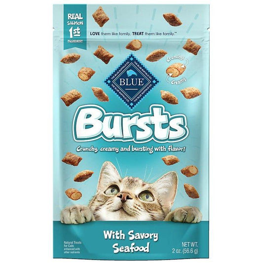 Blue Buffalo Bursts Cat Treats Savory Seafood-Cat-Blue Buffalo-2 oz-