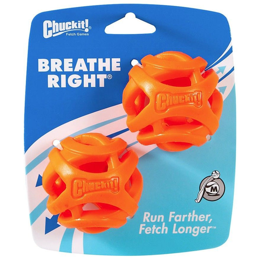 Chuckit Breathe Right Fetch Ball-Dog-Chuckit!-Medium 2 count-