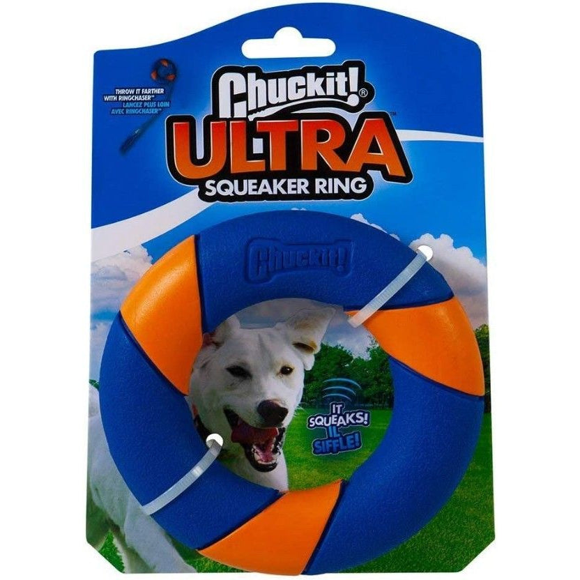 Chuckit Ultra Squeaker Ring Dog Toy-Dog-Chuckit!-1 count-