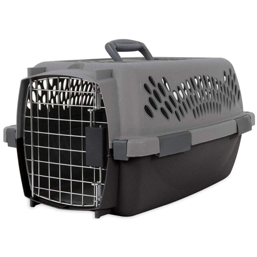 Aspen Pet Fashion Pet Porter Kennel Dark Gray and Black-Dog-Aspen Pet-Up to 10 lbs-