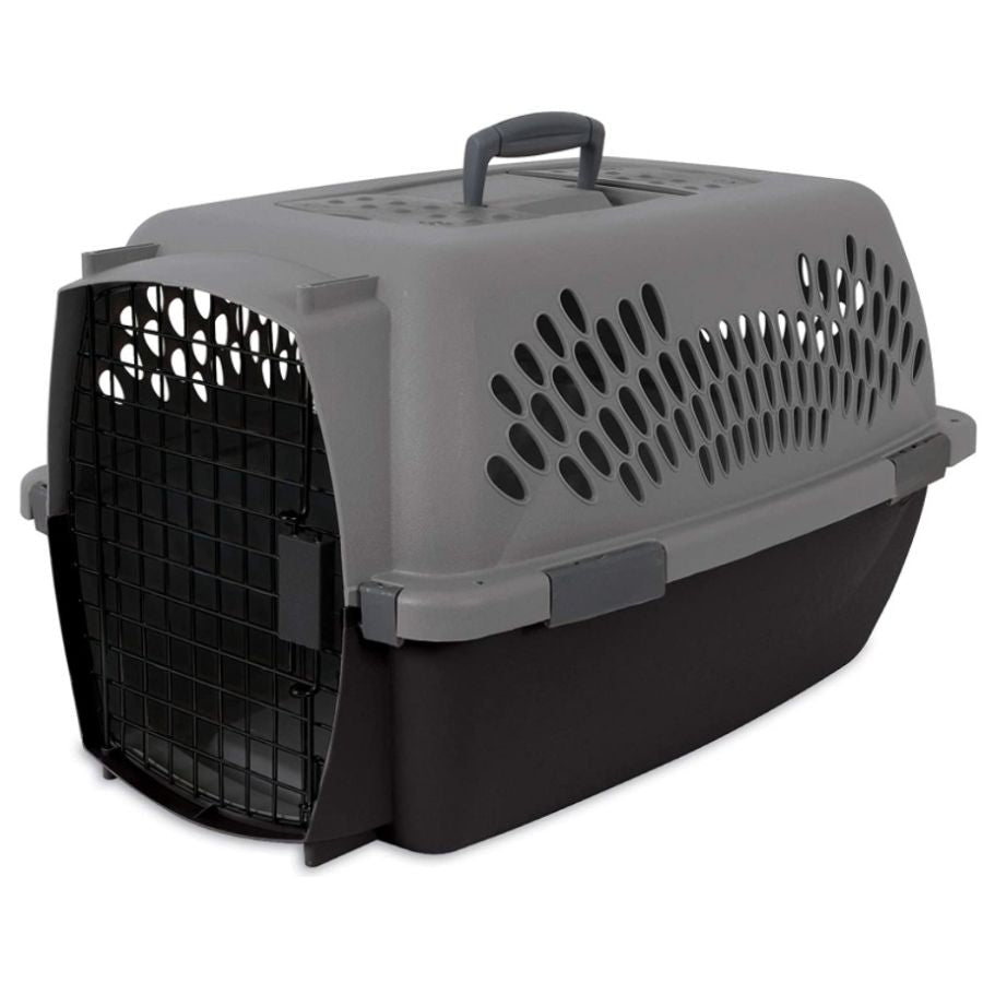 Aspen Pet Fashion Pet Porter Kennel Dark Gray and Black-Dog-Aspen Pet-10 - 20 lbs-