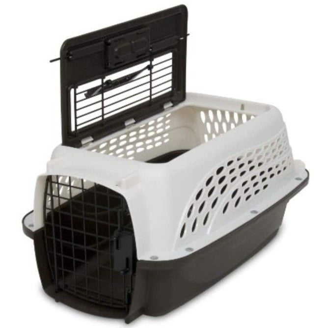 Petmate Two Door Top-Load Kennel White-Dog-Petmate-Up to 10 lbs-