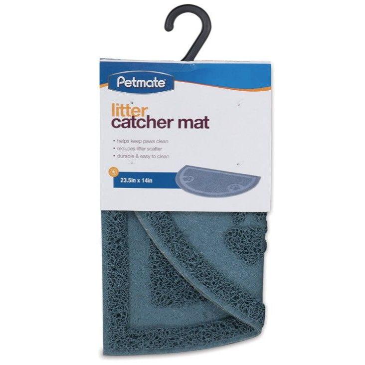 Petmate Half Circle Litter Catcher Mat Blue-Cat-Petmate-1 count-