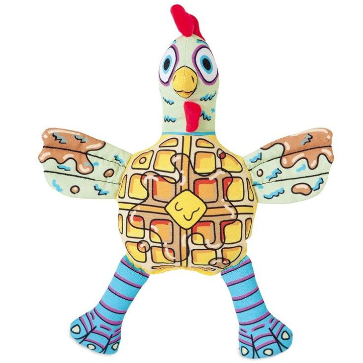 Fat Cat Foodies Chicken 'n Waffles Dog Toy-Dog-Fat Cat-1 count-