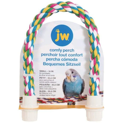 JW Pet Flexible Multi-Color Comfy Rope Perch 14"-Bird-JW Pet-Small 1 count-