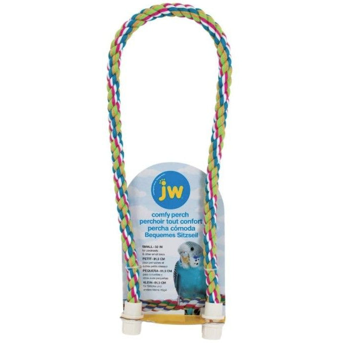 JW Pet Flexible Multi-Color Comfy Rope Perch 32"-Bird-JW Pet-Small 1 count-