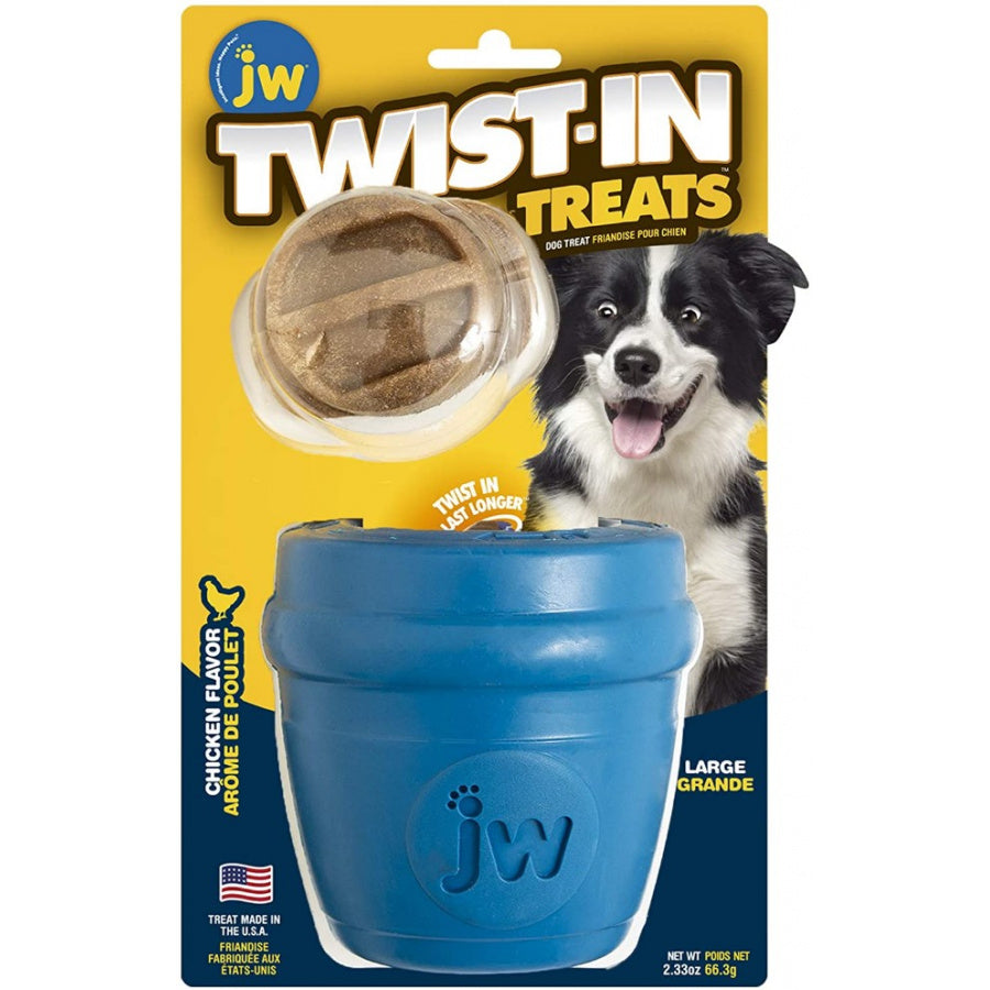 JW Pet Twist-In Treats Chicken Flavor Dog Toy Large-Animals & Pet Supplies-BimBimPet-