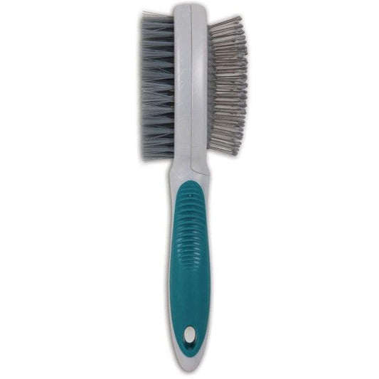 JW Pet Furbuster 2-In-1 Pin and Bristle Brush for Dogs-Dog-JW Pet-1 count-