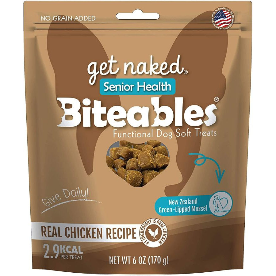 Get Naked Senior Health Biteables Soft Dog Treats Chicken Flavor-Dog-Get Naked-6 oz-