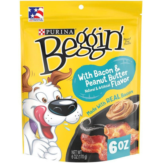 Purina Beggin' Strips Bacon and Peanut Butter Flavor-Dog-Purina-6 oz-