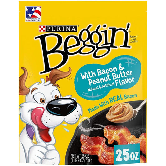 Purina Beggin' Strips Bacon and Peanut Butter Flavor-Dog-Purina-25 oz-
