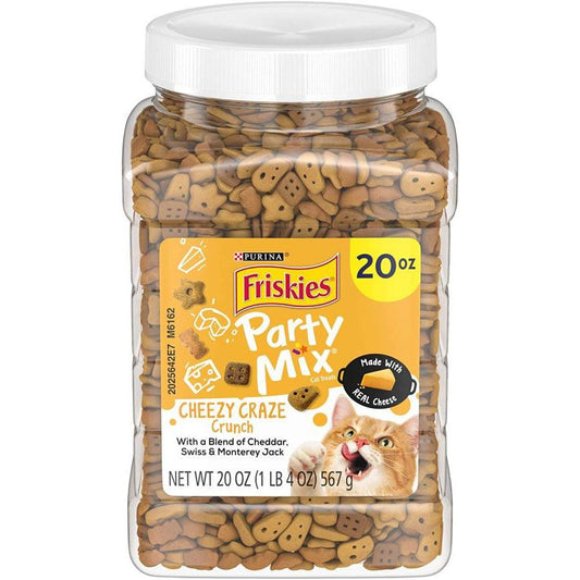 Friskies Party Mix Crunch Treats Cheezy Craze-Cat-Friskies-20 oz-