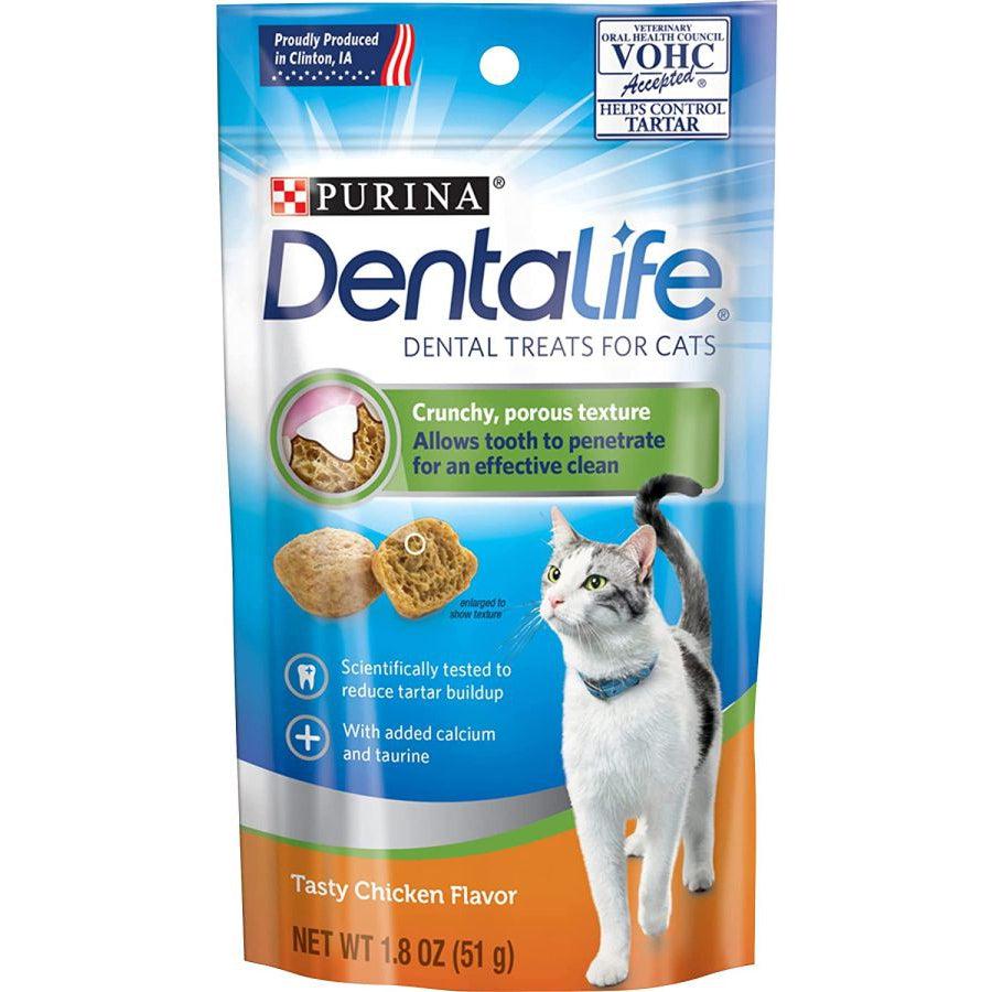 Purina DentaLife Dental Treats for Cats Chicken-Cat-Purina-1.8 oz-