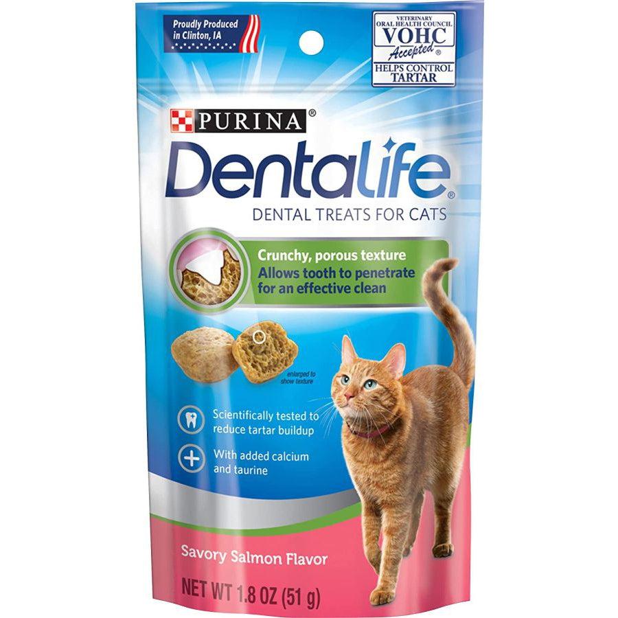 Purina DentaLife Dental Treats for Cats Salmon-Cat-Purina-1.8 oz-