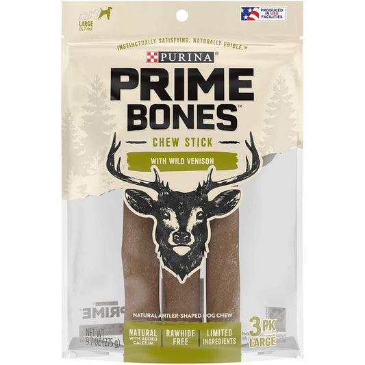 Purina Prime Bones Dog Chew Filled with Wild Venison Large-Animals & Pet Supplies-BimBimPet-