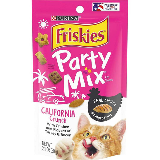 Friskies Party Mix Crunch Treats California Crunch-Cat-Friskies-2.1 oz-