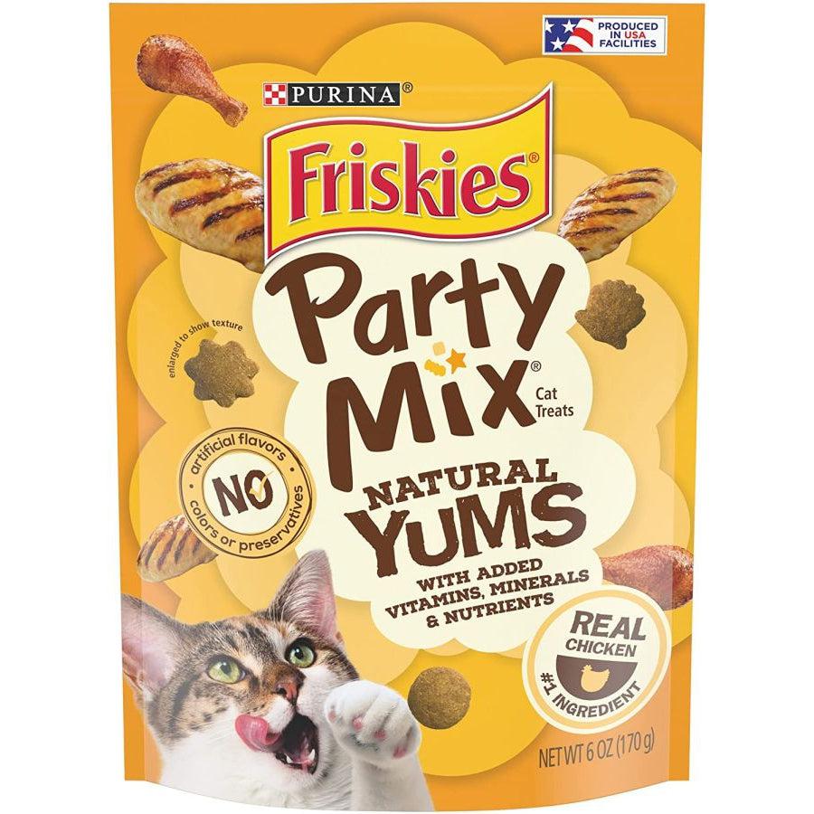 Friskies Party Mix Cat Treats Natural Yums With Real Chicken-Cat-Friskies-6 oz-